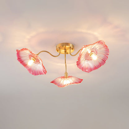 Lotus Leaf Glass Ceiling light Ceiling Lamp