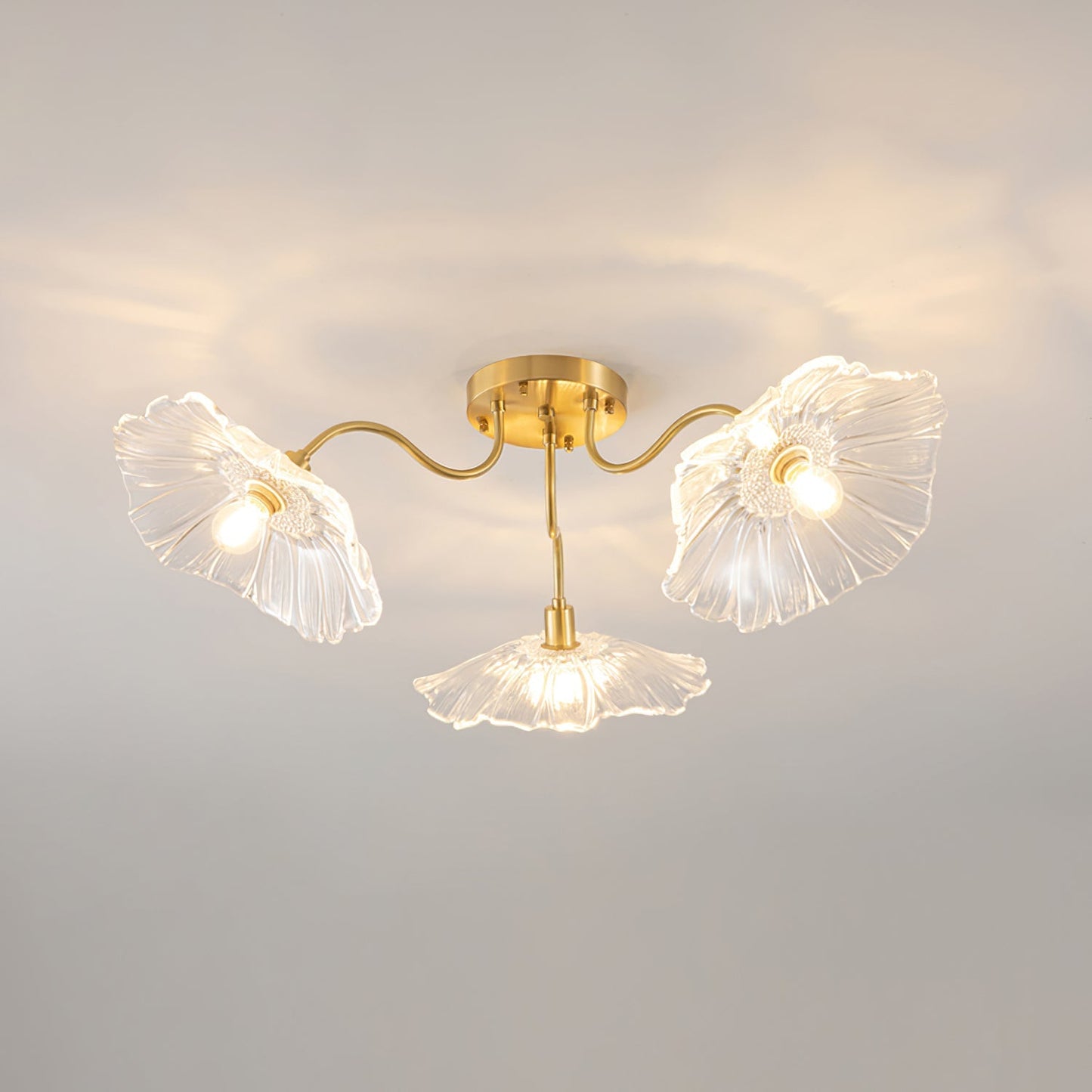 Lotus Leaf Glass Ceiling light Ceiling Lamp