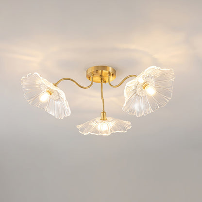 Lotus Leaf Glass Ceiling light Ceiling Lamp