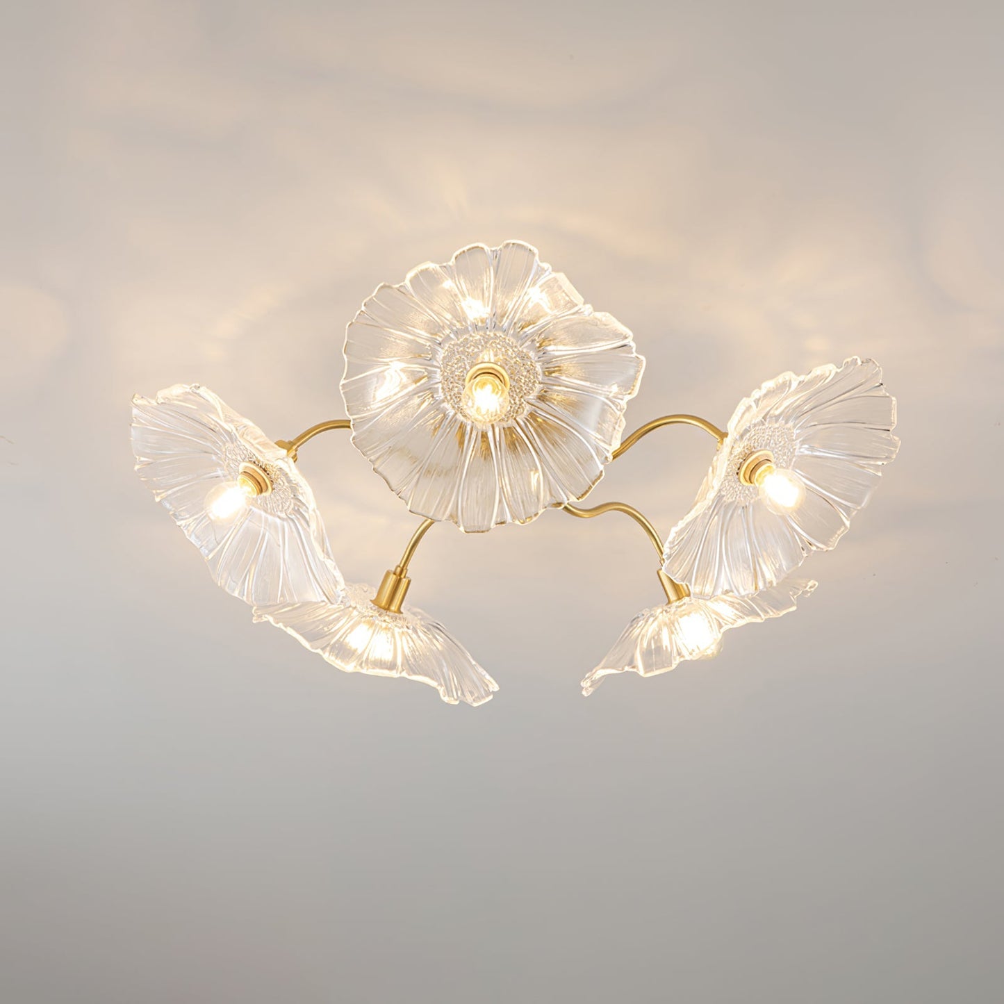 Lotus Leaf Glass Ceiling light Ceiling Lamp