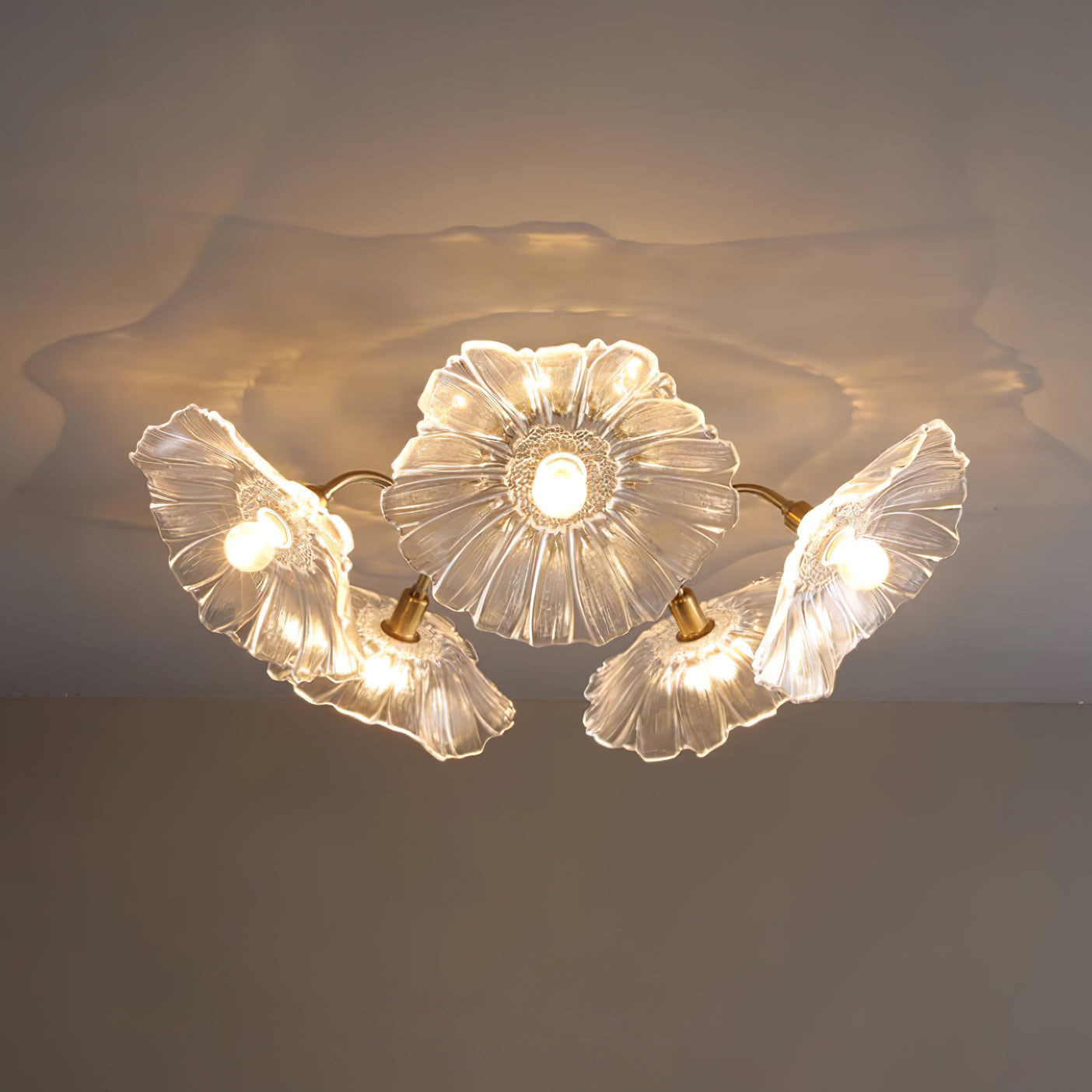 Lotus Leaf Glass Ceiling light Ceiling Lamp