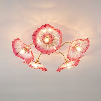 Lotus Leaf Glass Ceiling light Ceiling Lamp