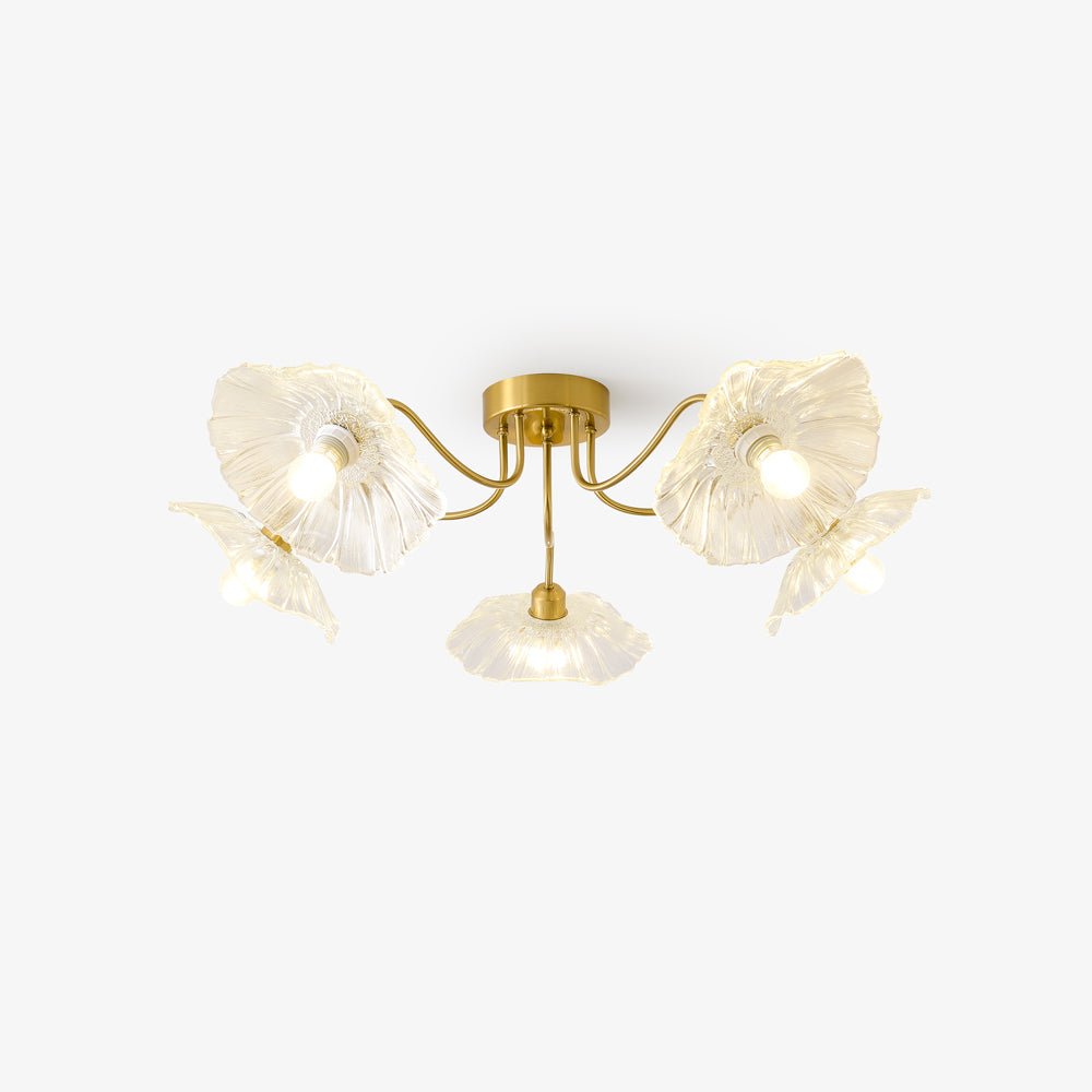 Lotus Leaf Glass Ceiling light Ceiling Lamp