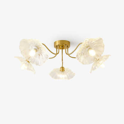 Lotus Leaf Glass Ceiling light Ceiling Lamp