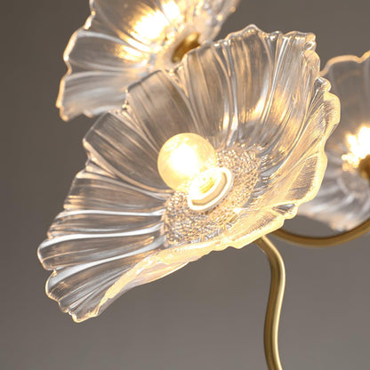 Lotus Leaf Glass Ceiling fixture Chandelier