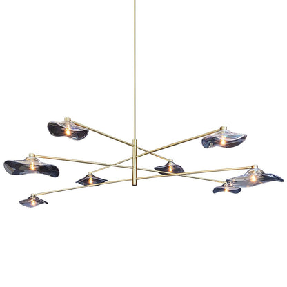 Lotus Leaves Glass Chandelier