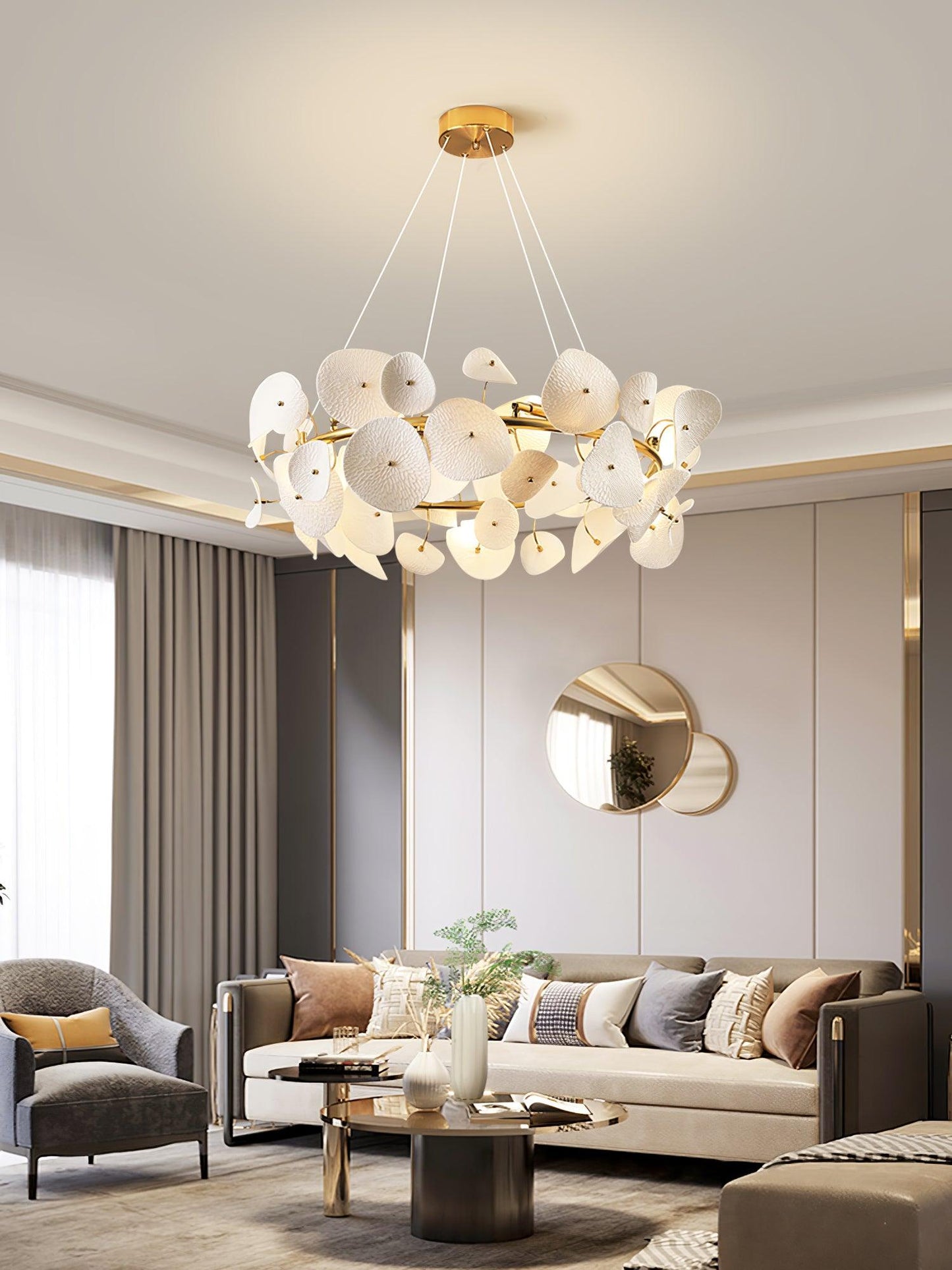 Lotus Petal Chandelier