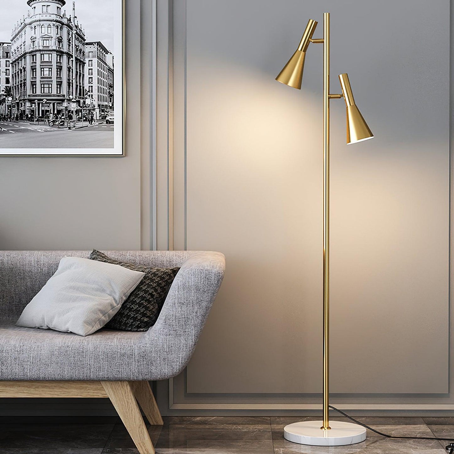 Lron Mouth Floor-mounted Lamp Floor Lamp