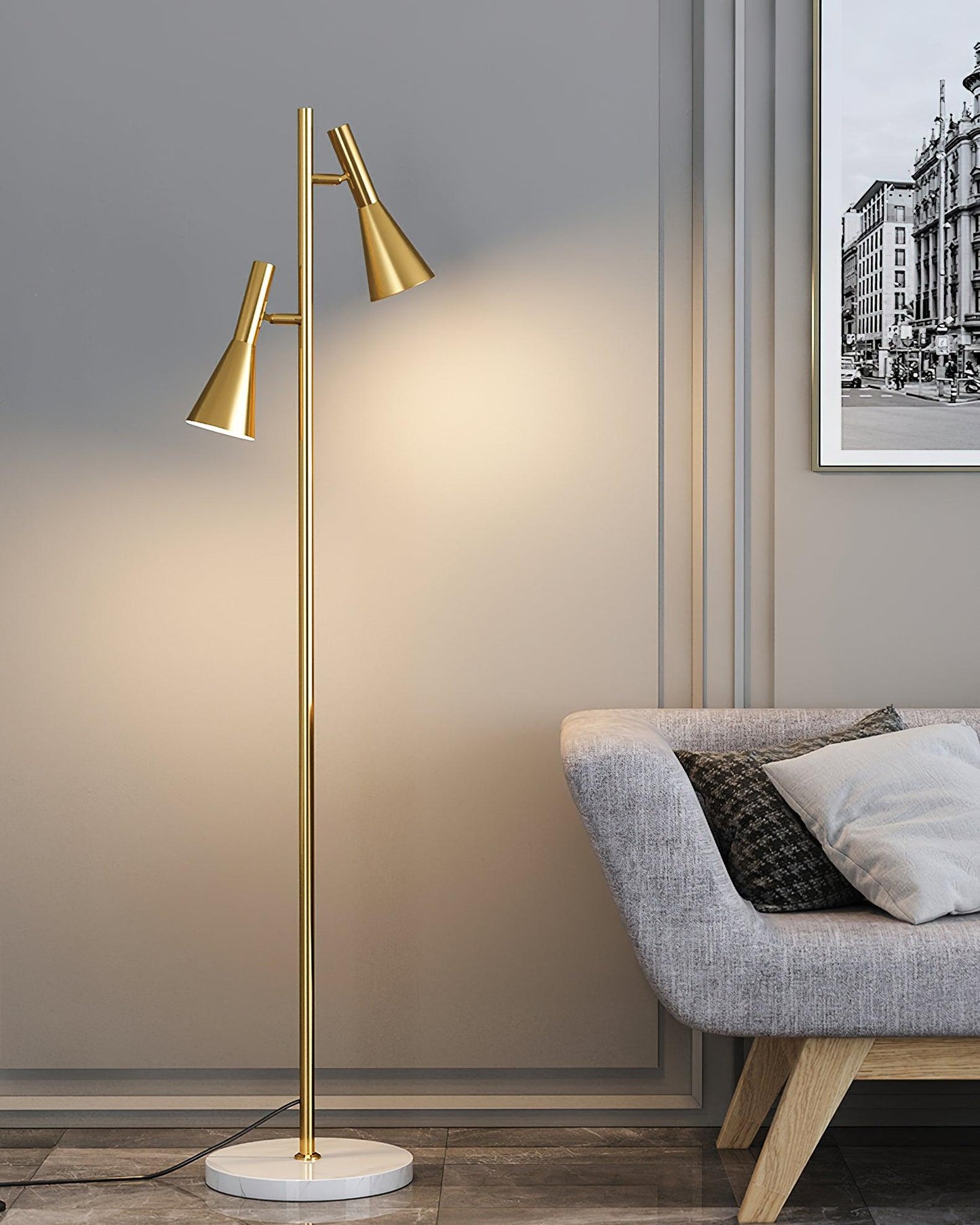 Lron Mouth Floor-mounted Lamp Floor Lamp