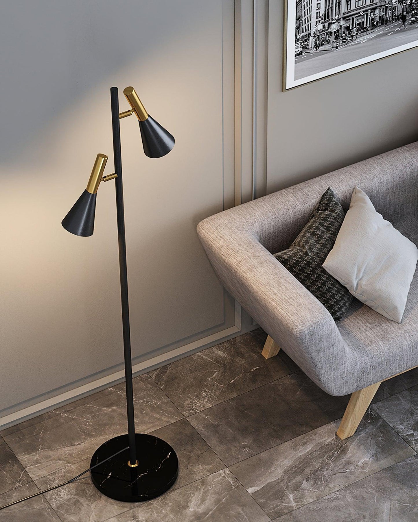 Lron Mouth Floor-mounted Lamp Floor Lamp