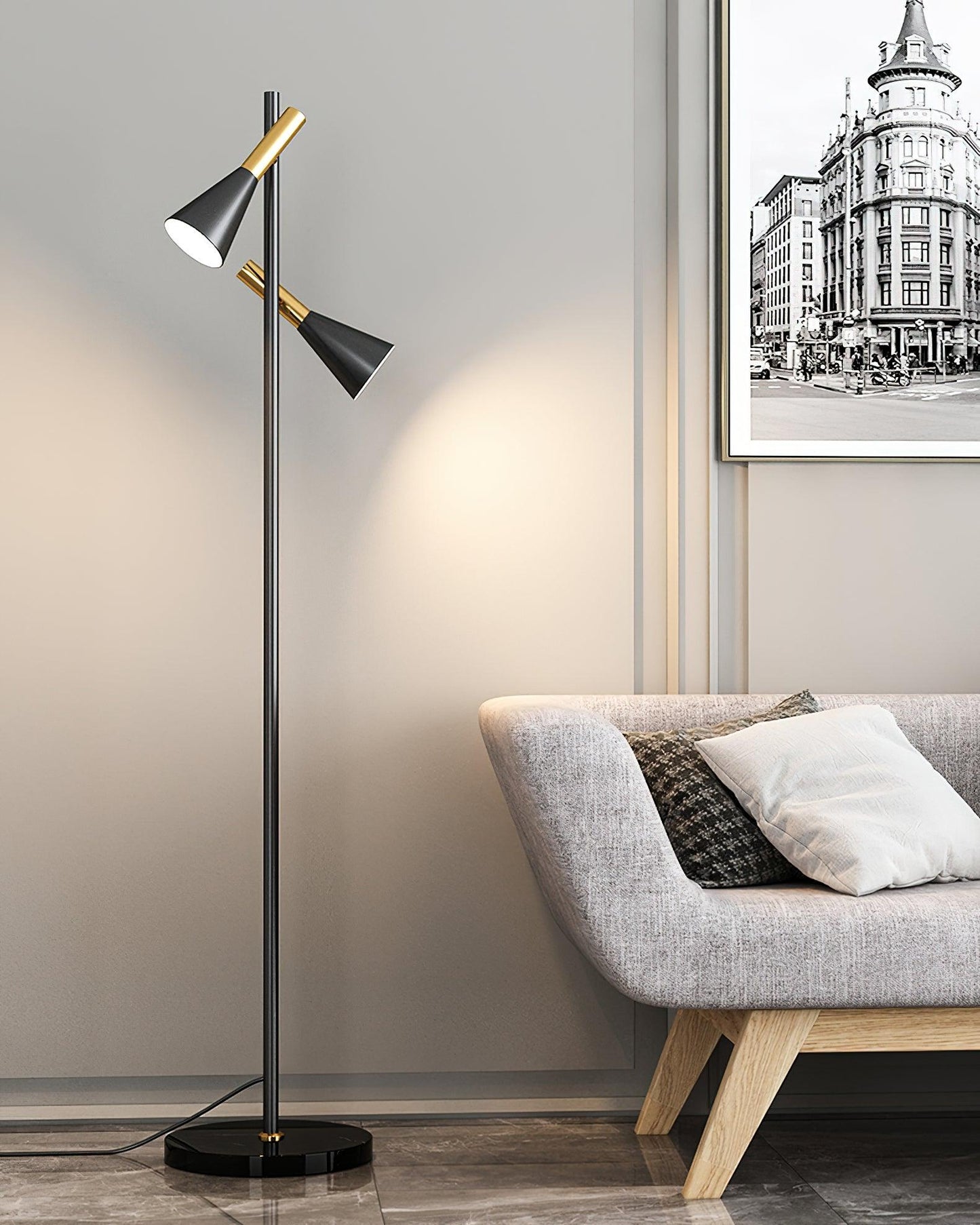 Lron Mouth Floor-mounted Lamp Floor Lamp