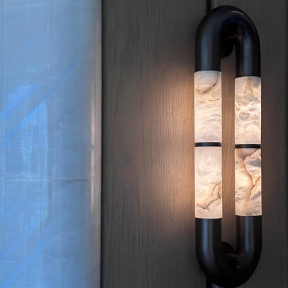 Luma Arc Twin Alabaster Sconce
