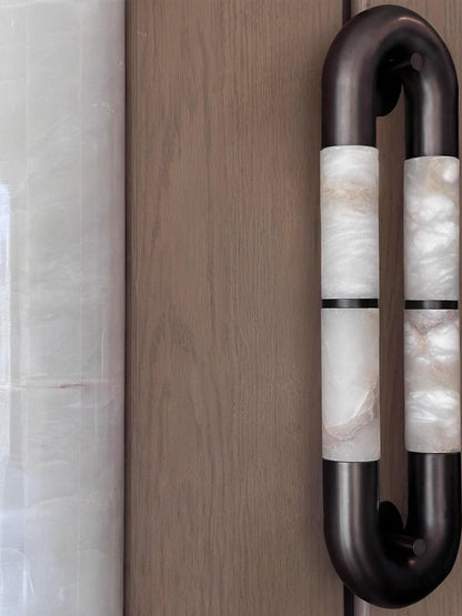 Luma Arc Twin Alabaster Sconce