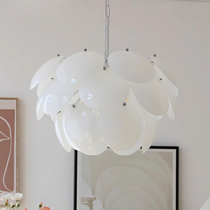 Luminous Petal Glass Gasolier Chandelier