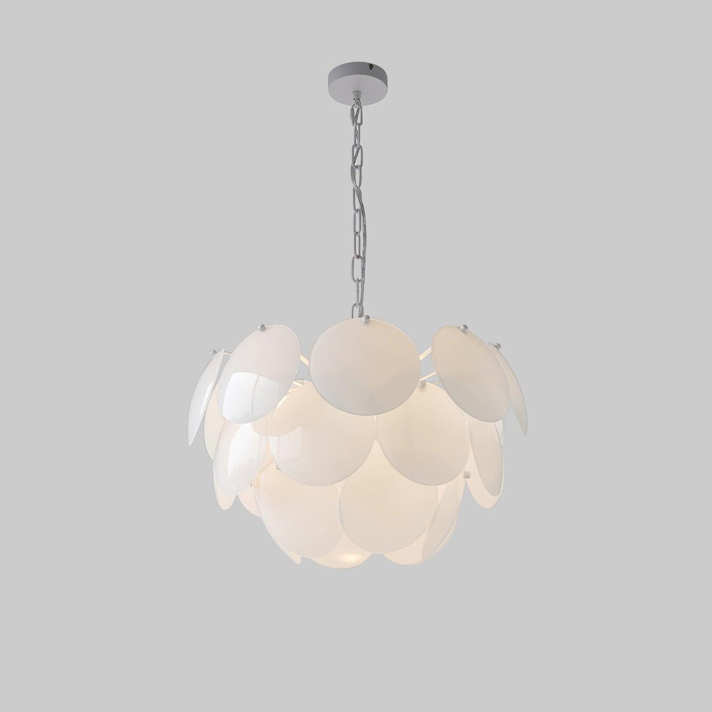 Luminous Petal Glass Gasolier Chandelier