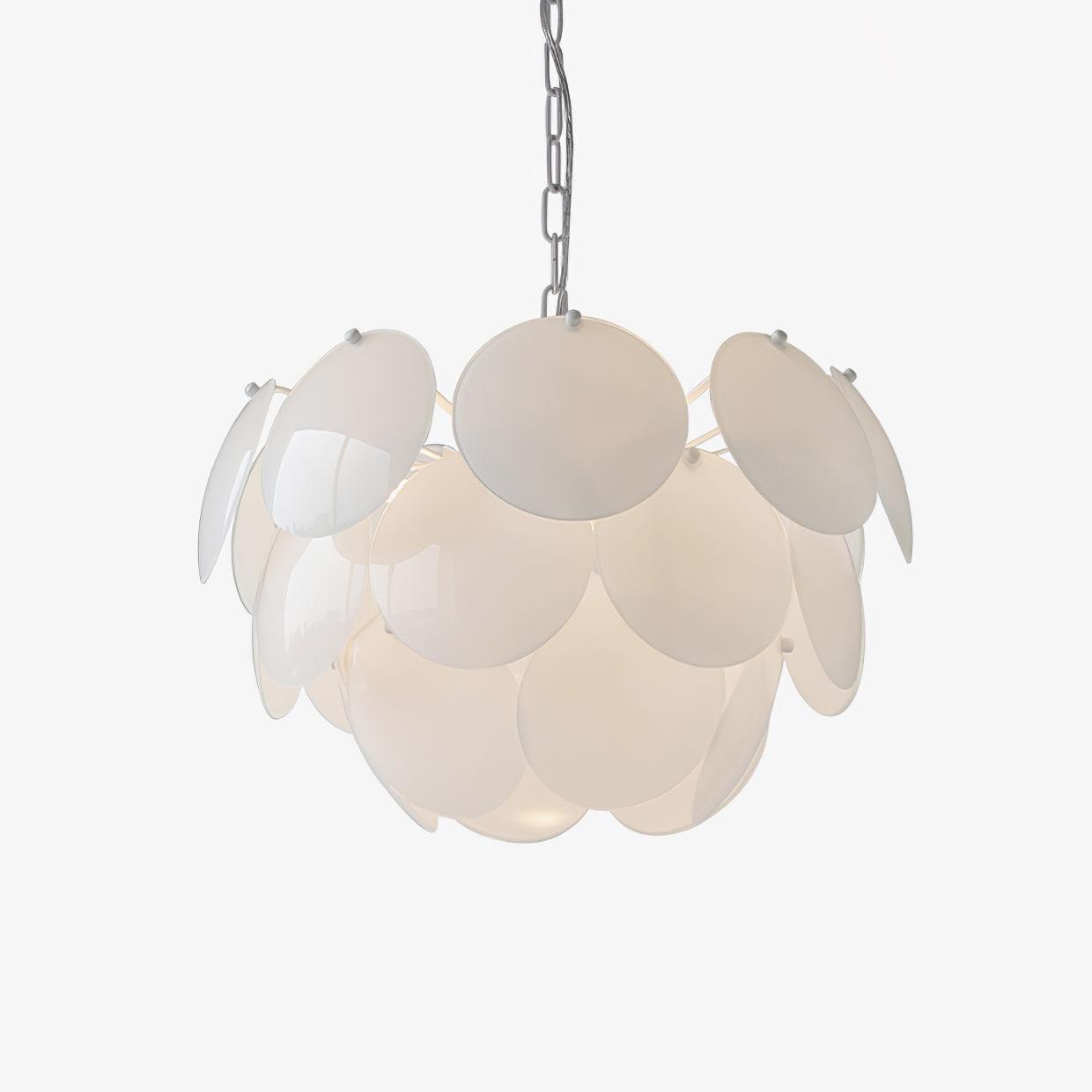 Luminous Petal Glass Gasolier Chandelier