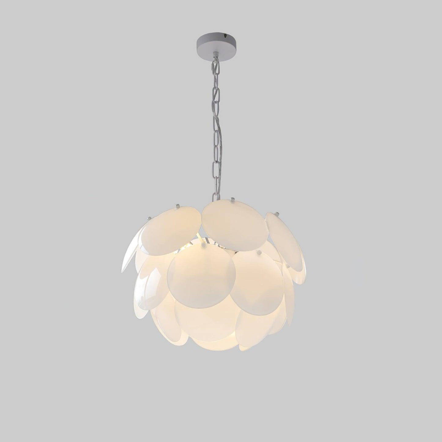 Luminous Petal Glass Gasolier Chandelier