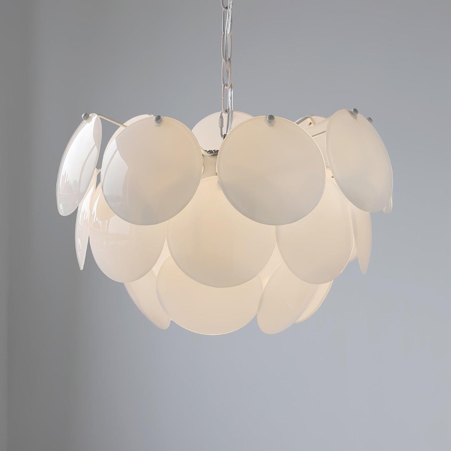 Luminous Petal Glass Gasolier Chandelier