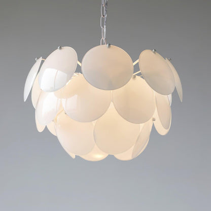 Luminous Petal Glass Gasolier Chandelier