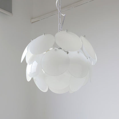 Luminous Petal Glass Gasolier Chandelier