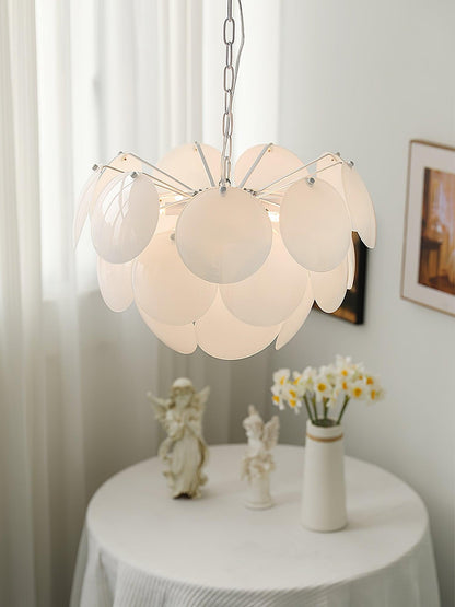 Luminous Petal Glass Gasolier Chandelier