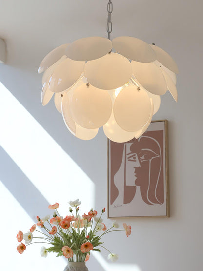 Luminous Petal Glass Gasolier Chandelier