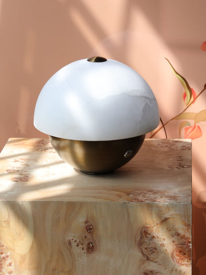 Luna Stone Mini Alabaster Table Lamp