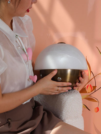 Luna Stone Mini Alabaster Table Lamp