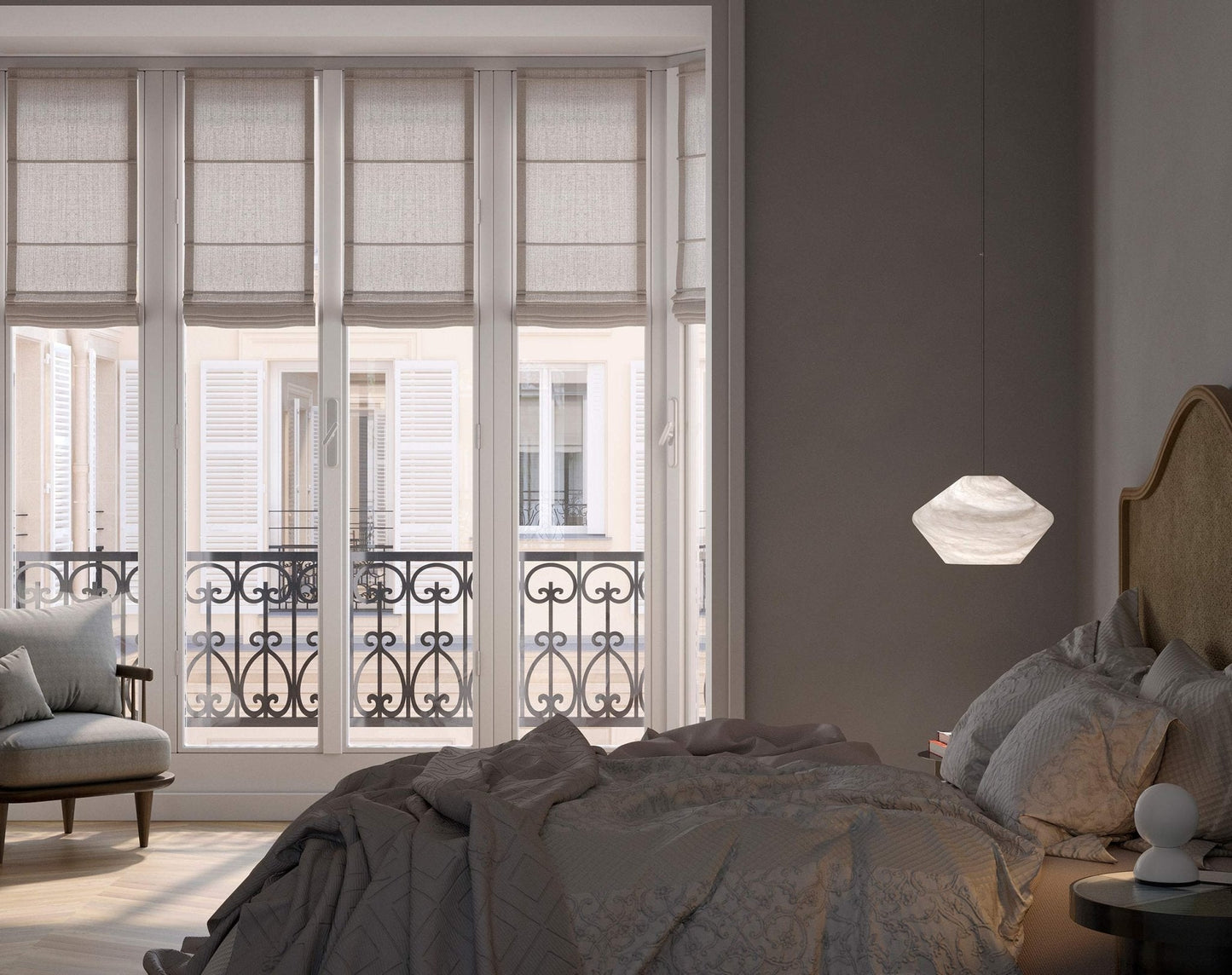 Alabaster Veil Pendant Light