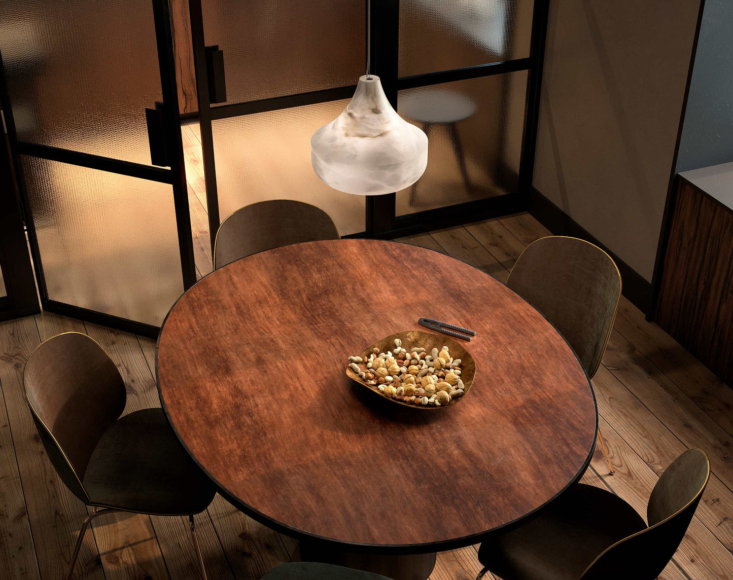 Alabaster Veil Pendant Light