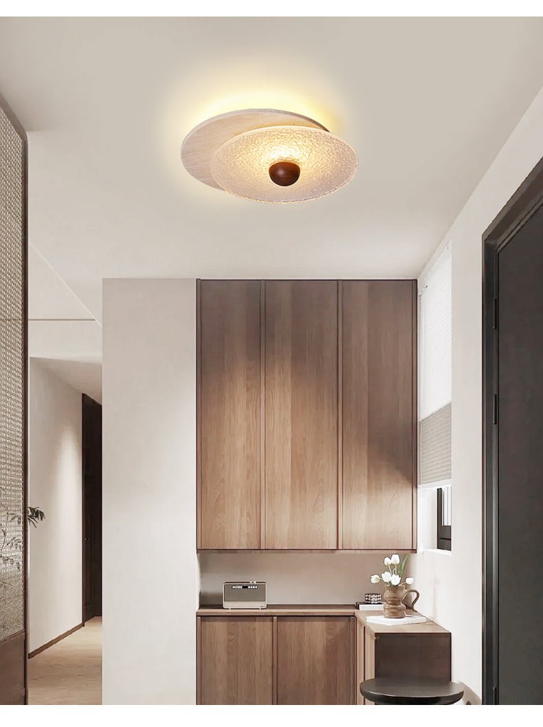 Lunar Ripple Ceiling Light
