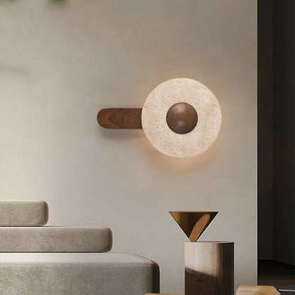 Lunar Wood Wall Lamp