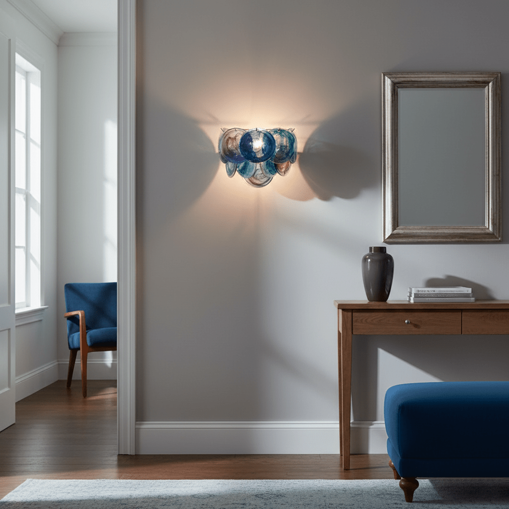 Lunaria Disc Murano Wall Lamp