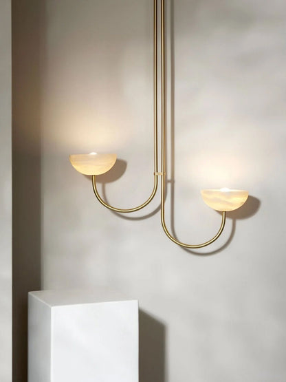 Lunaris Duo Alabaster Pendant Lamp
