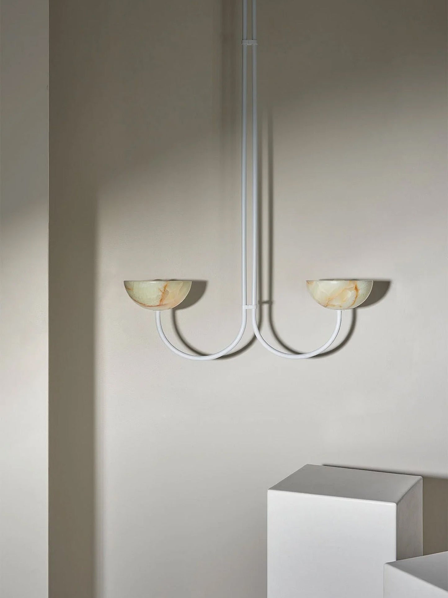 Lunaris Duo Alabaster Pendant Lamp