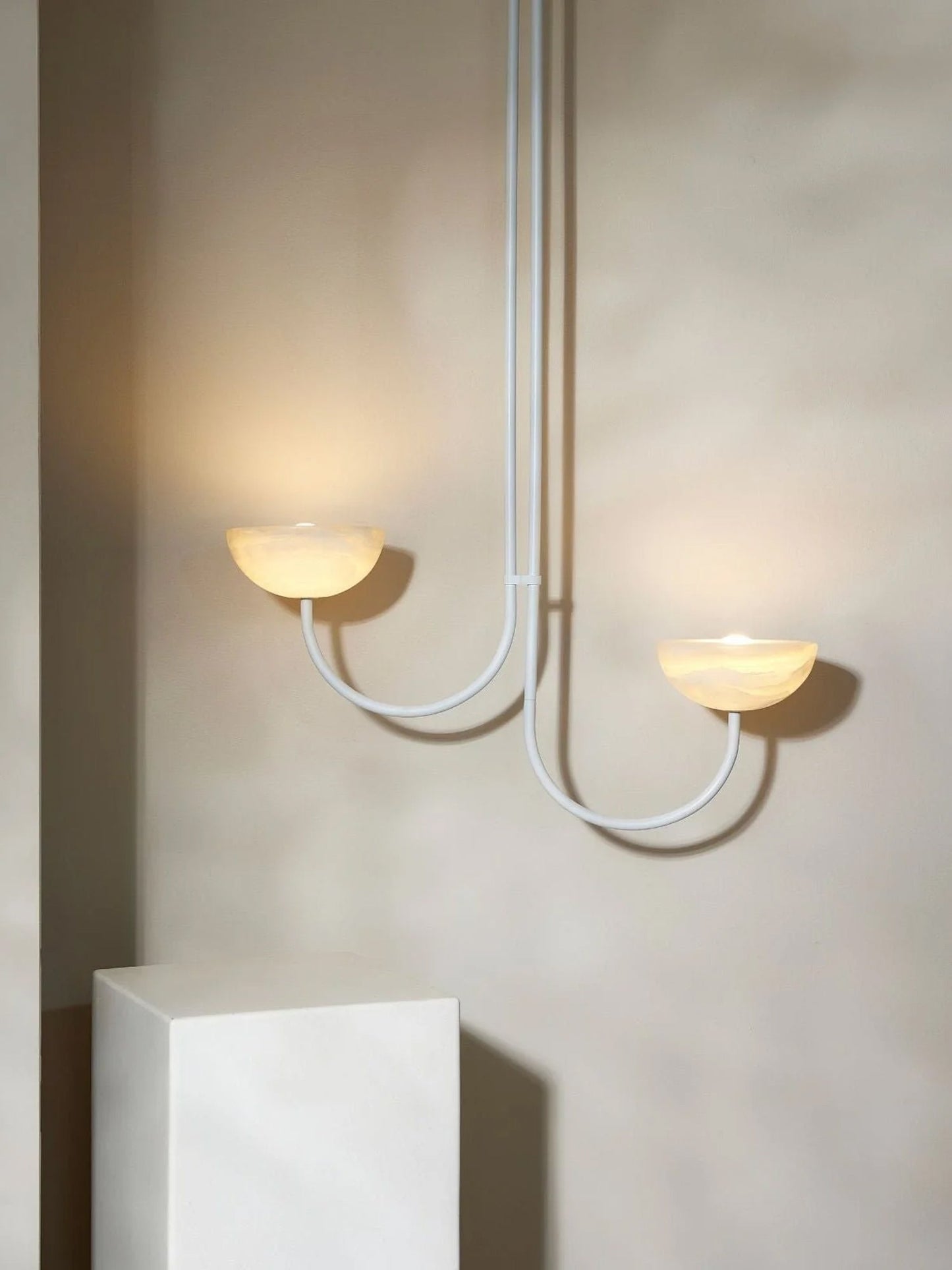 Lunaris Duo Alabaster Pendant Lamp