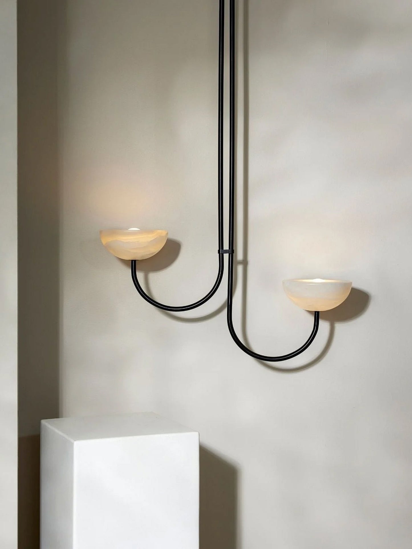 Lunaris Duo Alabaster Pendant Lamp