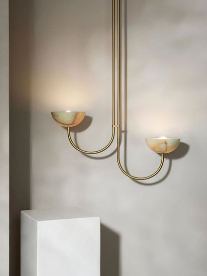 Lunaris Duo Alabaster Pendant Lamp