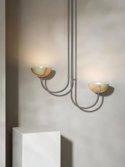 Lunaris Duo Alabaster Pendant Lamp