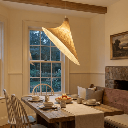 Lunaris Drift Silk Pendant Lamp