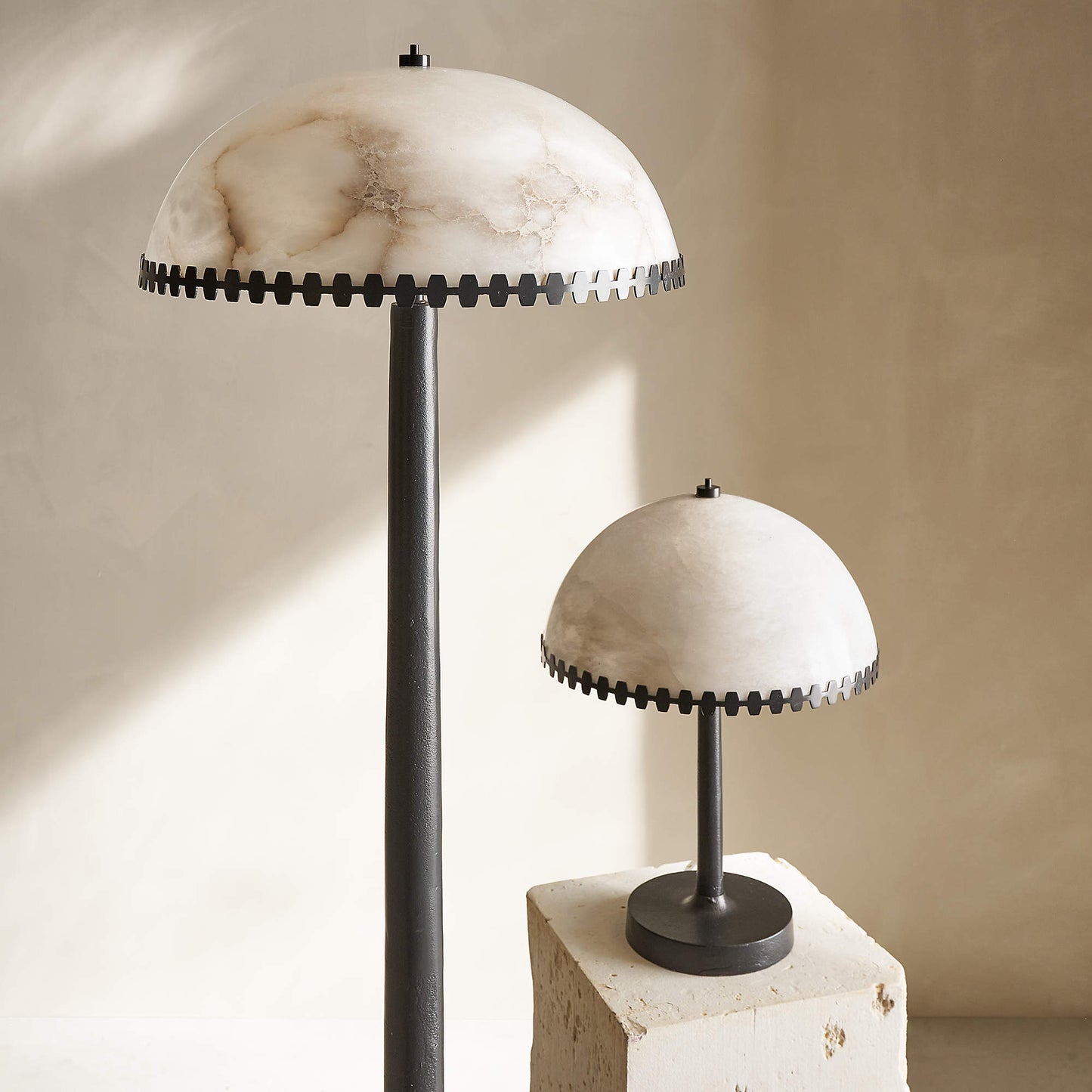 Lunarra Dome Alabaster Table Lamp