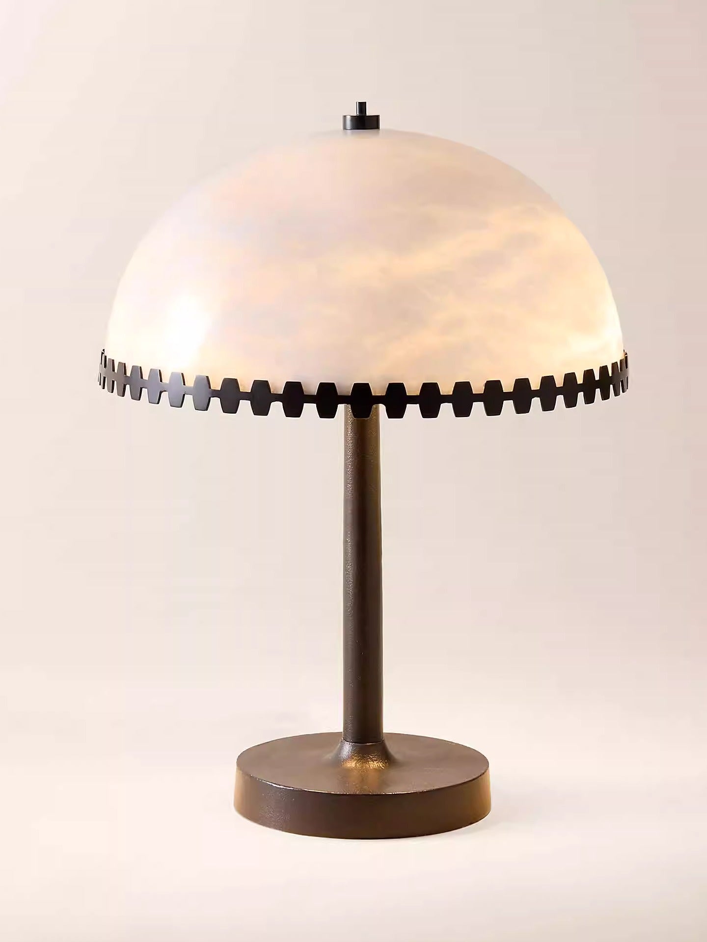 Lunarra Dome Alabaster Table Lamp