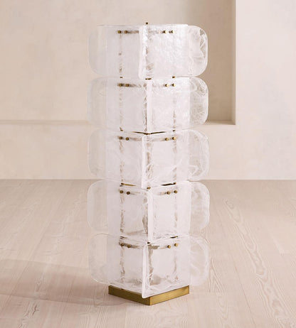 Lush Glass Tower Floor Lamp