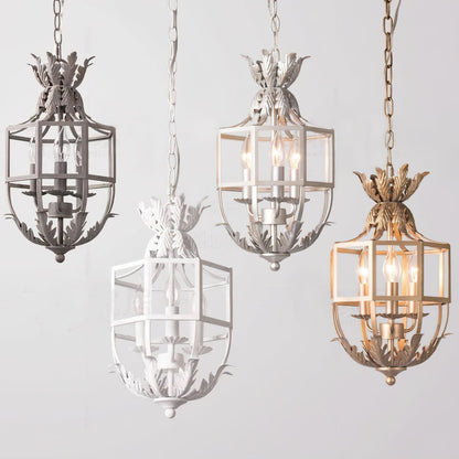 Lustre Retro Cage Chandelier