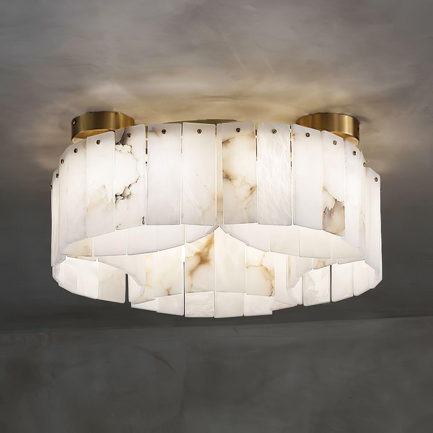 Luxe Alabaster Brass Ceiling light Ceiling Lamp