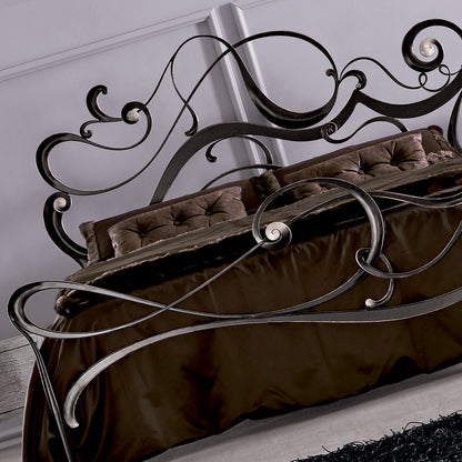 Luxurious Iron Designer Ornate Twirl Bed