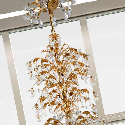 Luxurious Italian Crystal Florentine Style Large Chandelier