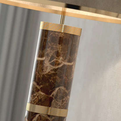 Luxury Designer Emperador Marble Table Lamp