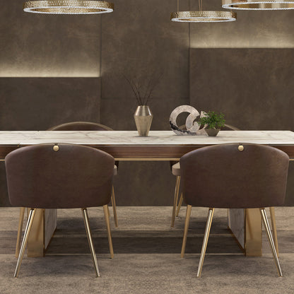 Luxury Designer Two-Tone Dining Chair