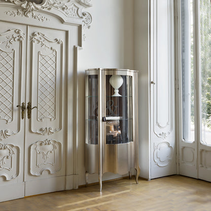 Luxury Italian Chrome Finish Cabinet